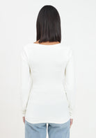 ONLY T-shirt a manica lunga panna da donna 15302647 CloudDancer ONLY 