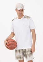 AUSTRALIAN T-shirt a manica corta bianca da uomo arricchita da inserti fantasia sulle spalle SWUTS0078 002 AUSTRALIAN 
