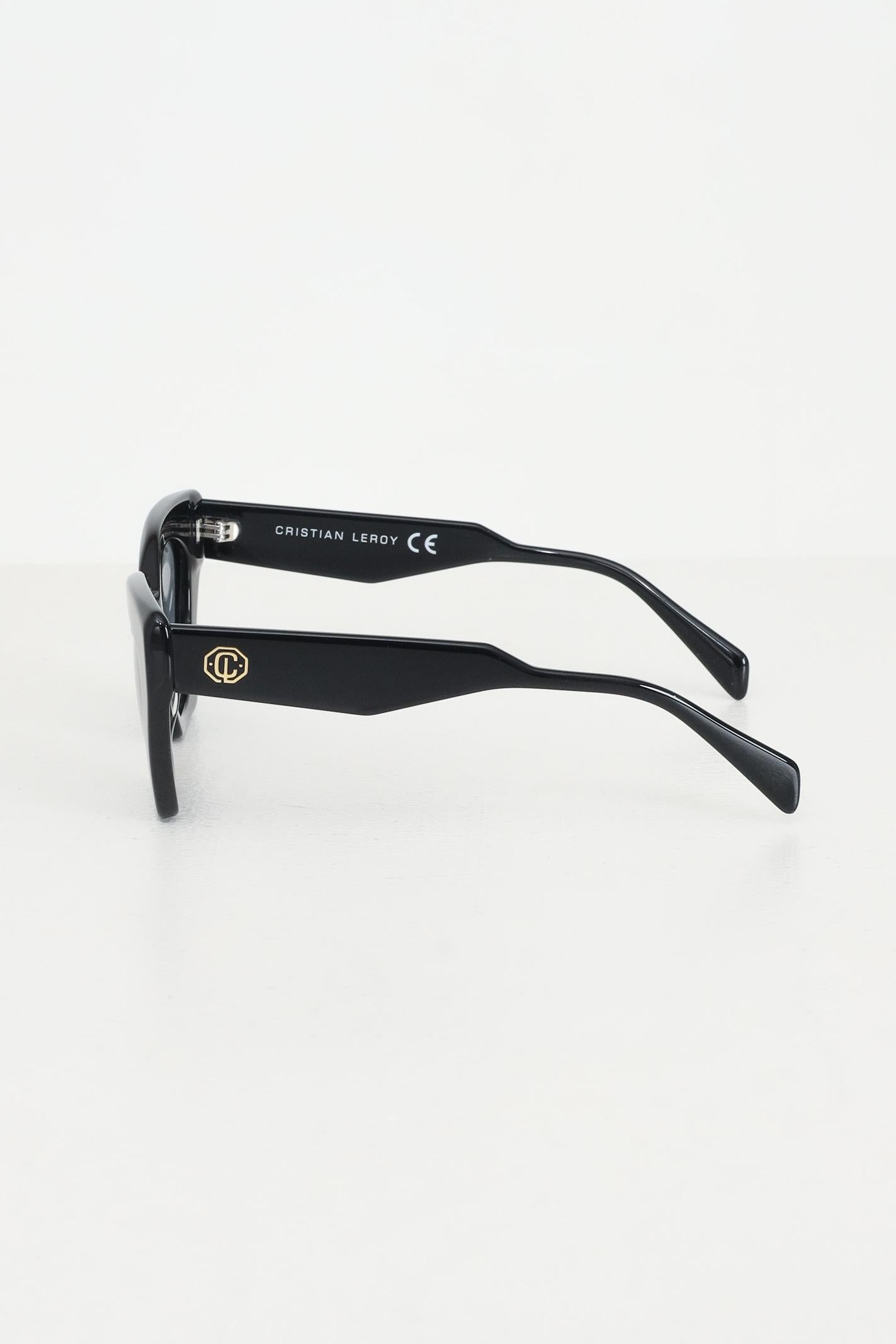 CRISTIAN LEROY Occhiali da sole neri da donna con montatura cat-eye 700233 01 CRISTIAN LEROY 