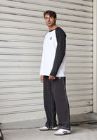 ADIDAS ORIGINALS Pantalone Wabash Loose Chino nero da uomo JW0180  ADIDAS ORIGINALS 