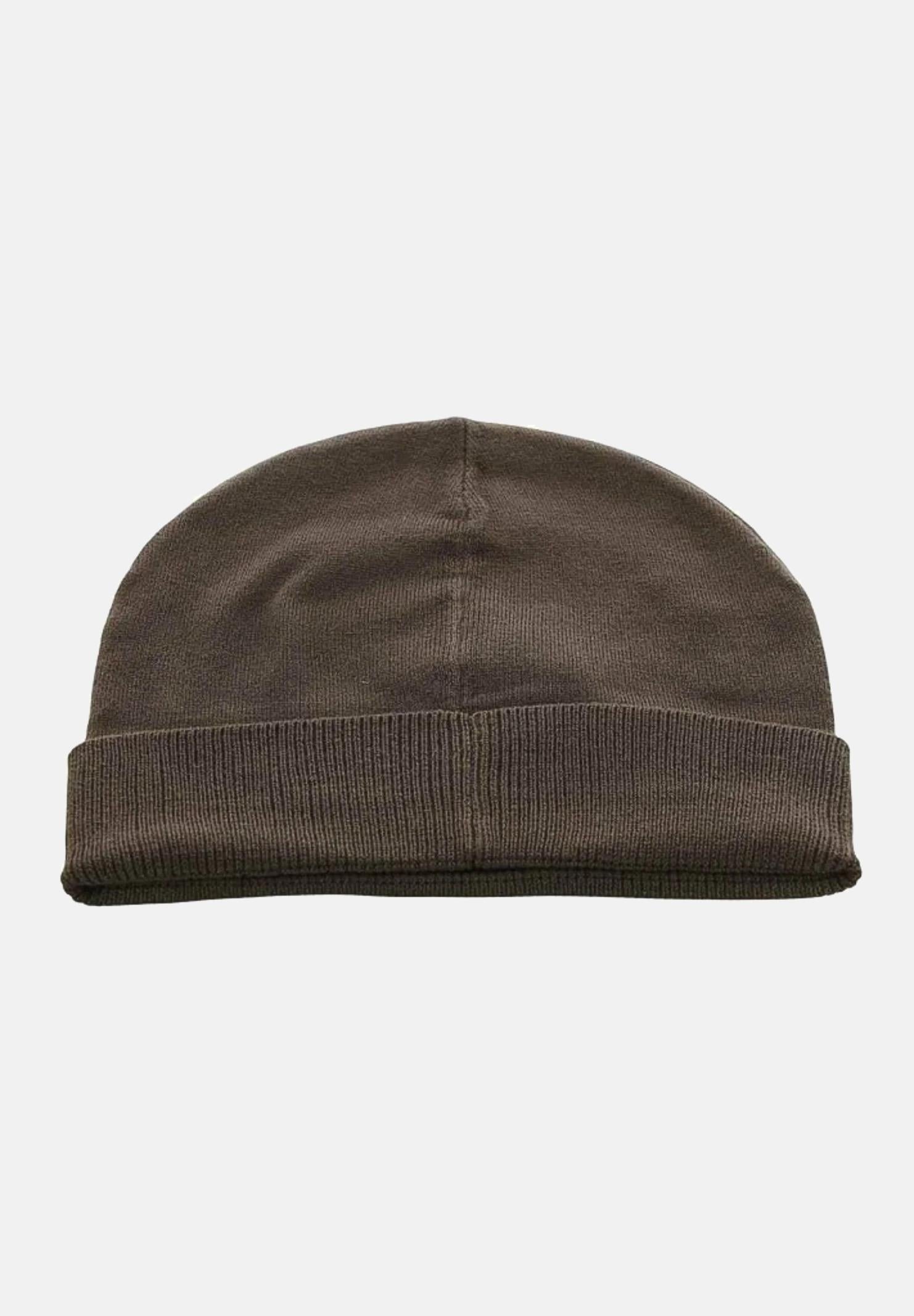 EA7 Berretto di lana marrone da uomo con logo 7X000006AF11994 M6162 EA7 