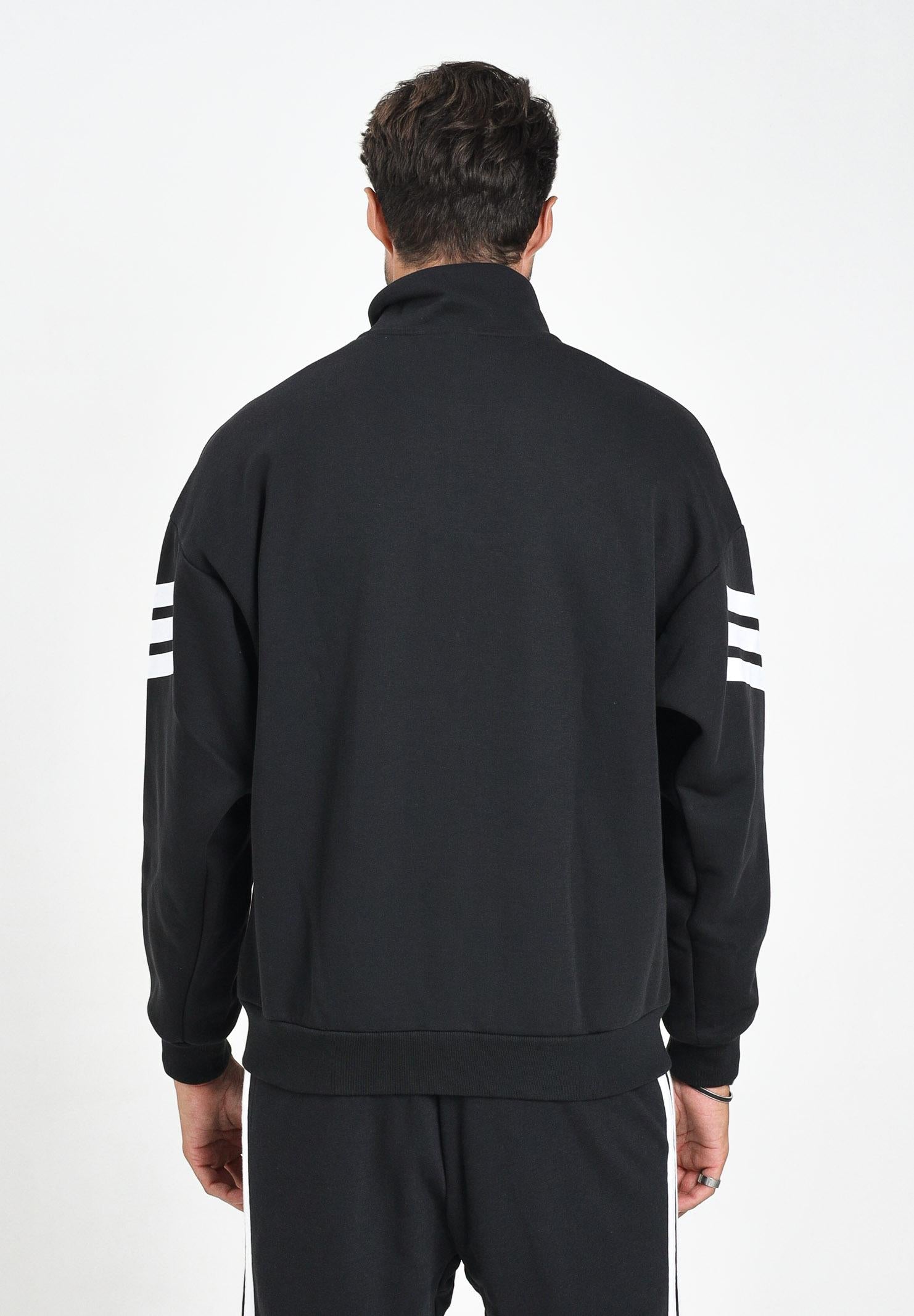 ADIDAS PERFORMANCE Felpa con zip Future Icons 3-Stripes nera da uomo JD4885 . ADIDAS PERFORMANCE 