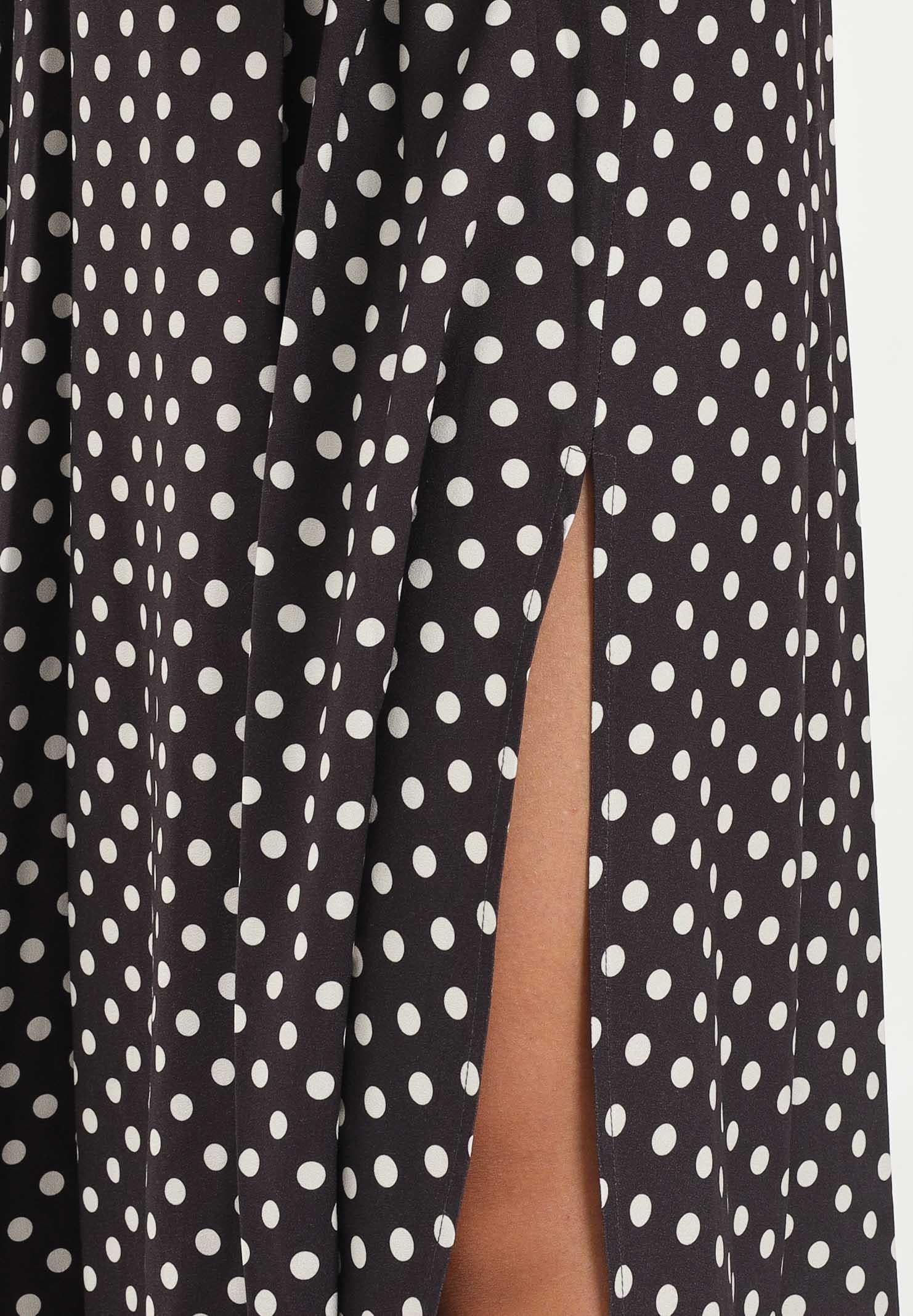 MAR DE MARGARITAS Abito midi Georgia moro da donna con fantasia a pois MMABW01293 MA57 Mar de margaritas 