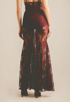 SANTAS Gonna lunga NUIT bordeaux da donna PV2628 BO SANTAS 