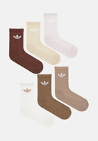 ADIDAS ORIGINALS Calzini Trefoil Cushion Crew (6 paia) nei toni terra per uomo e donna JY2678 . ADIDAS ORIGINALS 
