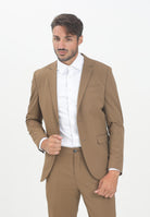 SELECTED HOMME Giacca monopetto marrone da uomo 16087824 Ermine SELECTED HOMME 