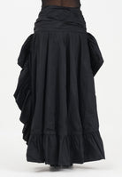 PINKO Gonna nera da donna realizzata in taffetà corta sul davanti e più lunga sul retro 105642Y3LE Z99 PINKO 