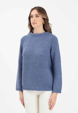 ONLY Maglioncino girocollo celeste da donna con fiocco sul retro 15353235 VintageIndigo ONLY 