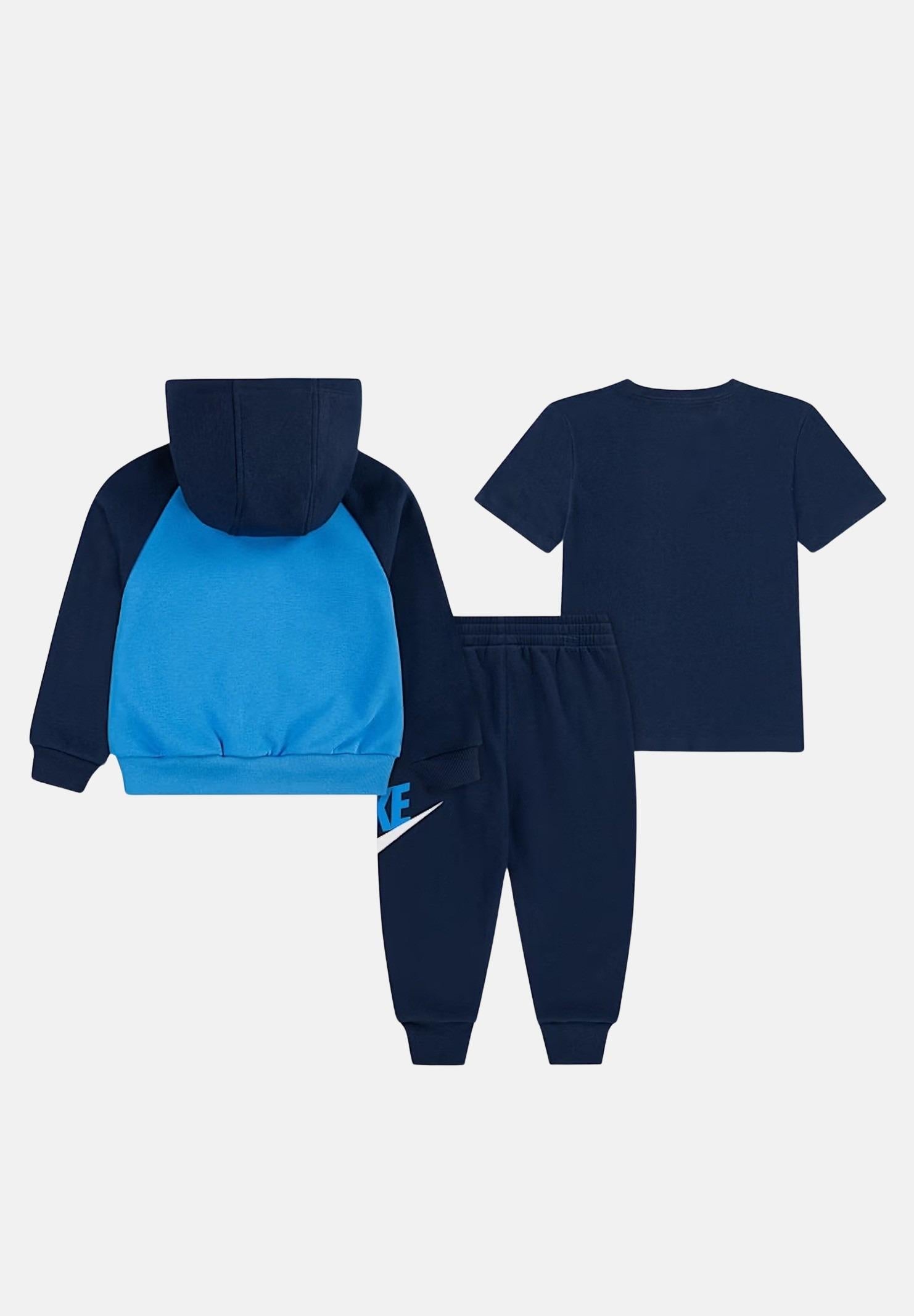 NIKE Completo 3 pezzi blu da neonato 66N341 U90 NIKE 