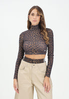 ADIDAS ORIGINALS Top a manica lunga Leopard marrone da donna JW2772  ADIDAS ORIGINALS 