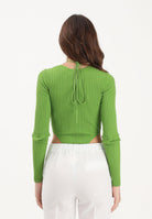 ELISABETTA FRANCHI Body a manica lunga verde da donna con dettaglio gioiello BK83S61E2 EV3 ELISABETTA FRANCHI 