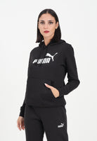 PUMA Felpa con cappuccio Essentials No. 1 nera da donna 682388 01 PUMA 