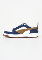 PUMA Sneakers Rebound V6 bianche, blu e senape da uomo 402262 07 PUMA 