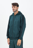 ADIDAS ORIGINALS Felpa con zip Adicolor Oversize verde da uomo JX1549  ADIDAS ORIGINALS 