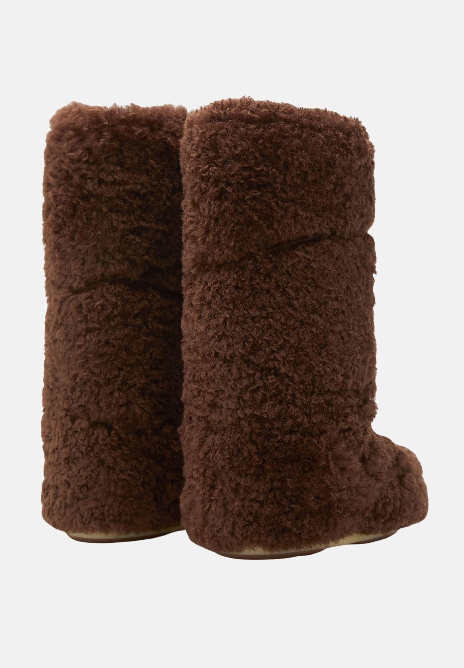 MOON BOOT Stivali da neve ICON CURLY EXTRA marroni da donna 80D1403070 M010 MOON BOOT 