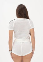 ADIDAS ORIGINALS Maglia a manica corta KNITTED CROCHET CALI bianca da donna<BR/> KE0200 . ADIDAS ORIGINALS 