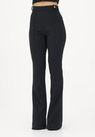 ELISABETTA FRANCHI Pantalone elegante nero da donna in doppio crêpe stretch PA16961E2 110 ELISABETTA FRANCHI 