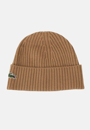 LACOSTE Berretto di lana marrone per uomo e donna RB0001 DPC LACOSTE 