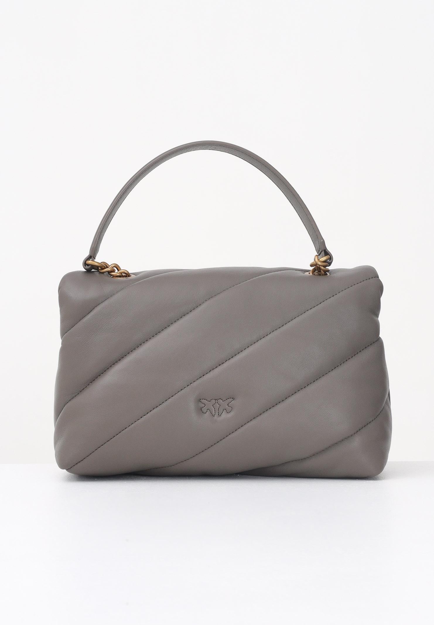 PINKO Borsa a tracolla Classic Love Bag Puff grigio asfalto da donna 100038A0F2 K33Q PINKO 