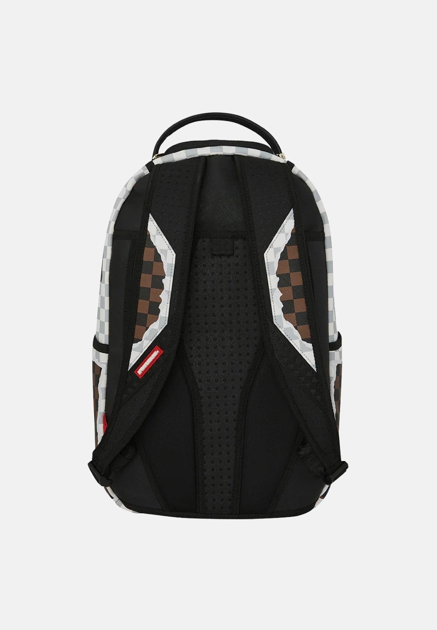 SPRAYGROUND Zaino SIP BROWN AND CREAM TEAR DLXSV BACKPACK grigio e marrone per uomo e donna 910B8290NSZ . SPRAYGROUND 