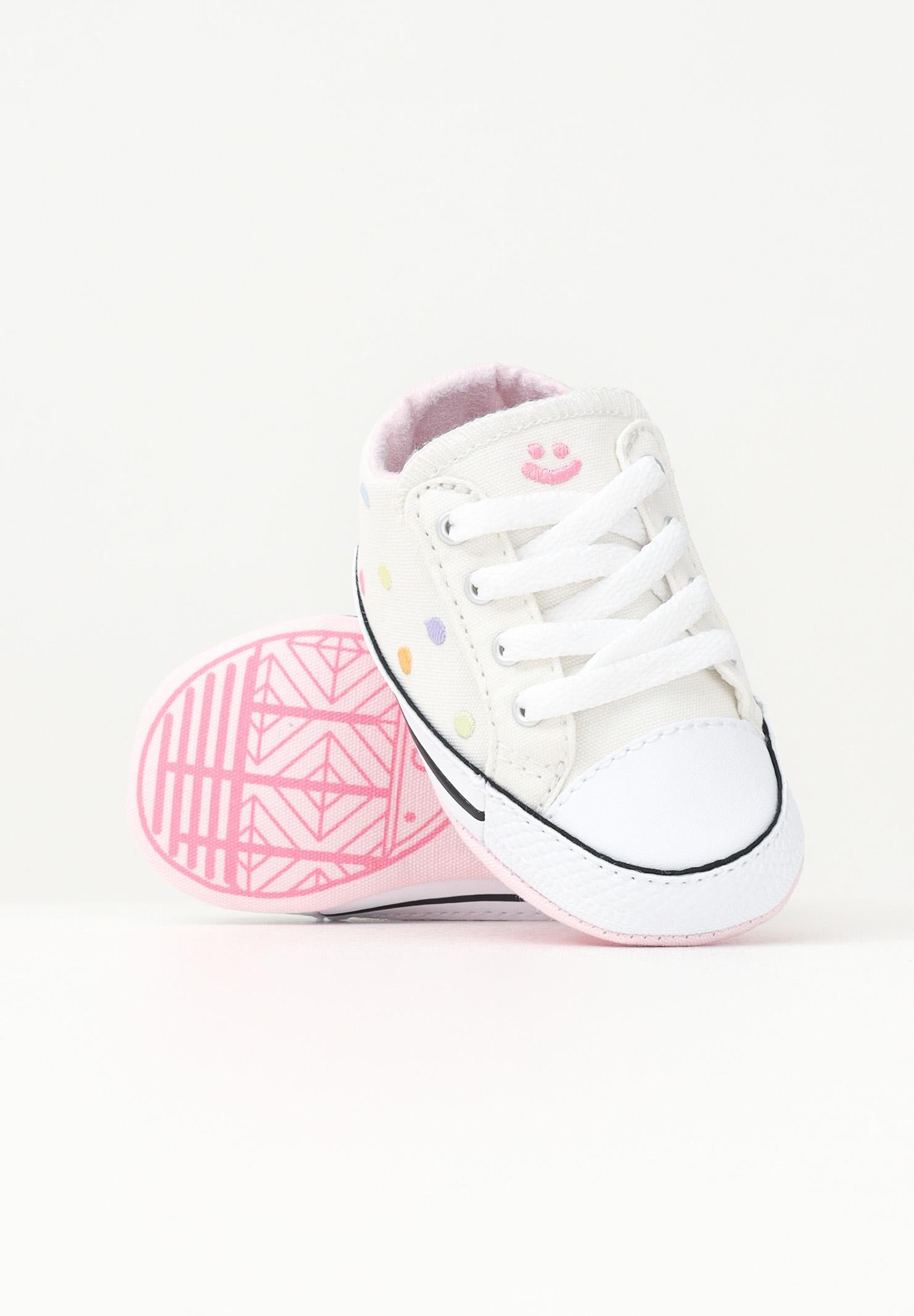 CONVERSE Scarpe da culla Chuck Taylor All Star Embroidered Polka Dots Easy On bianche da neonato