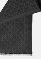 CALVIN KLEIN Pashmina grigia da donna con motivo monogram LV04D8064G UB1 CALVIN KLEIN 