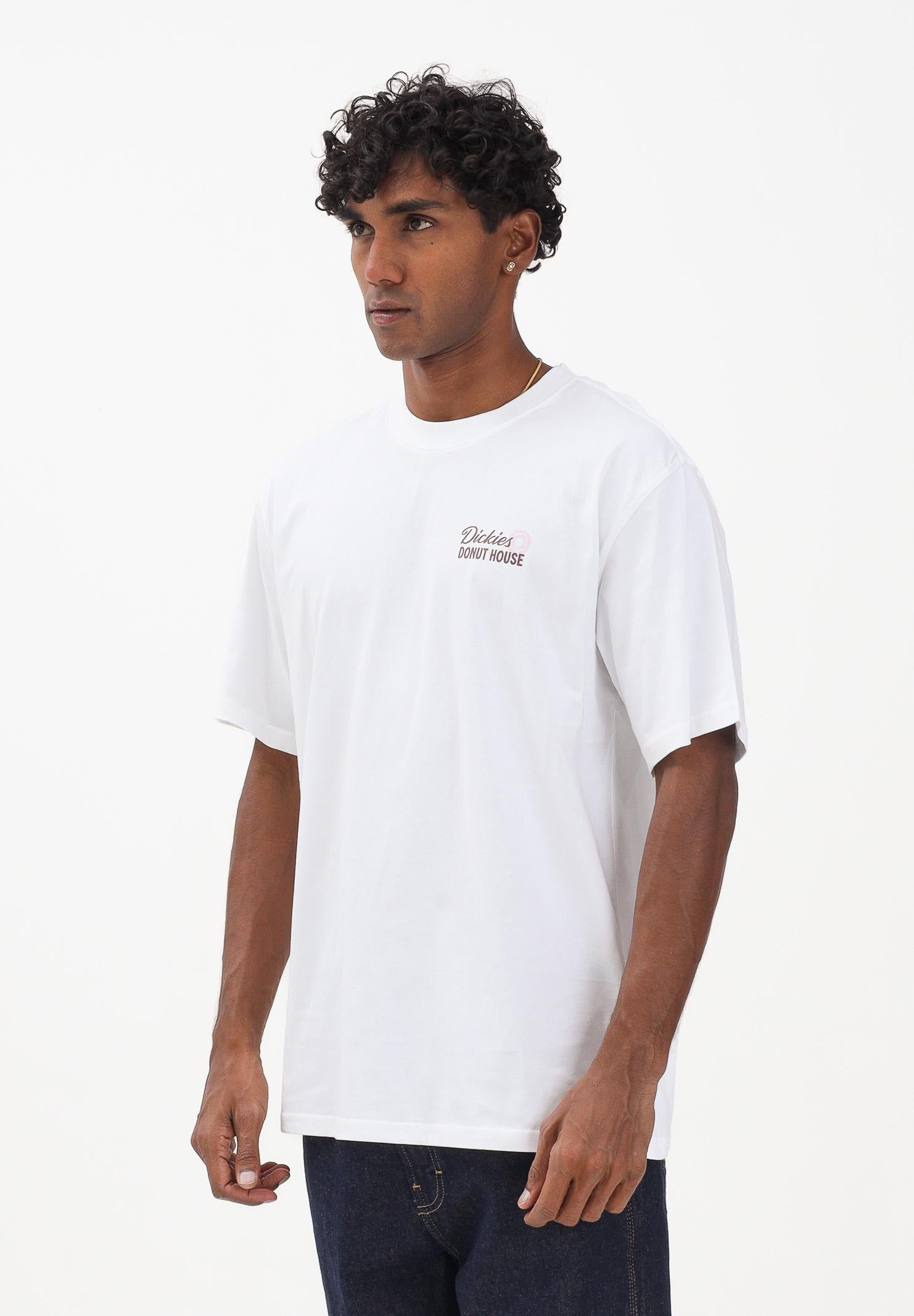 DICKIES T-shirt manica corta Donut House bianca da uomo DK0A87QN0WH1 . DIckies 
