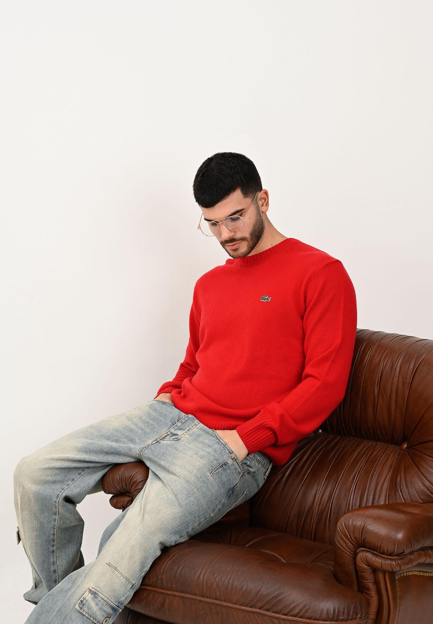 LACOSTE Maglioncino girocollo rosso da uomo AH2916 240 LACOSTE 