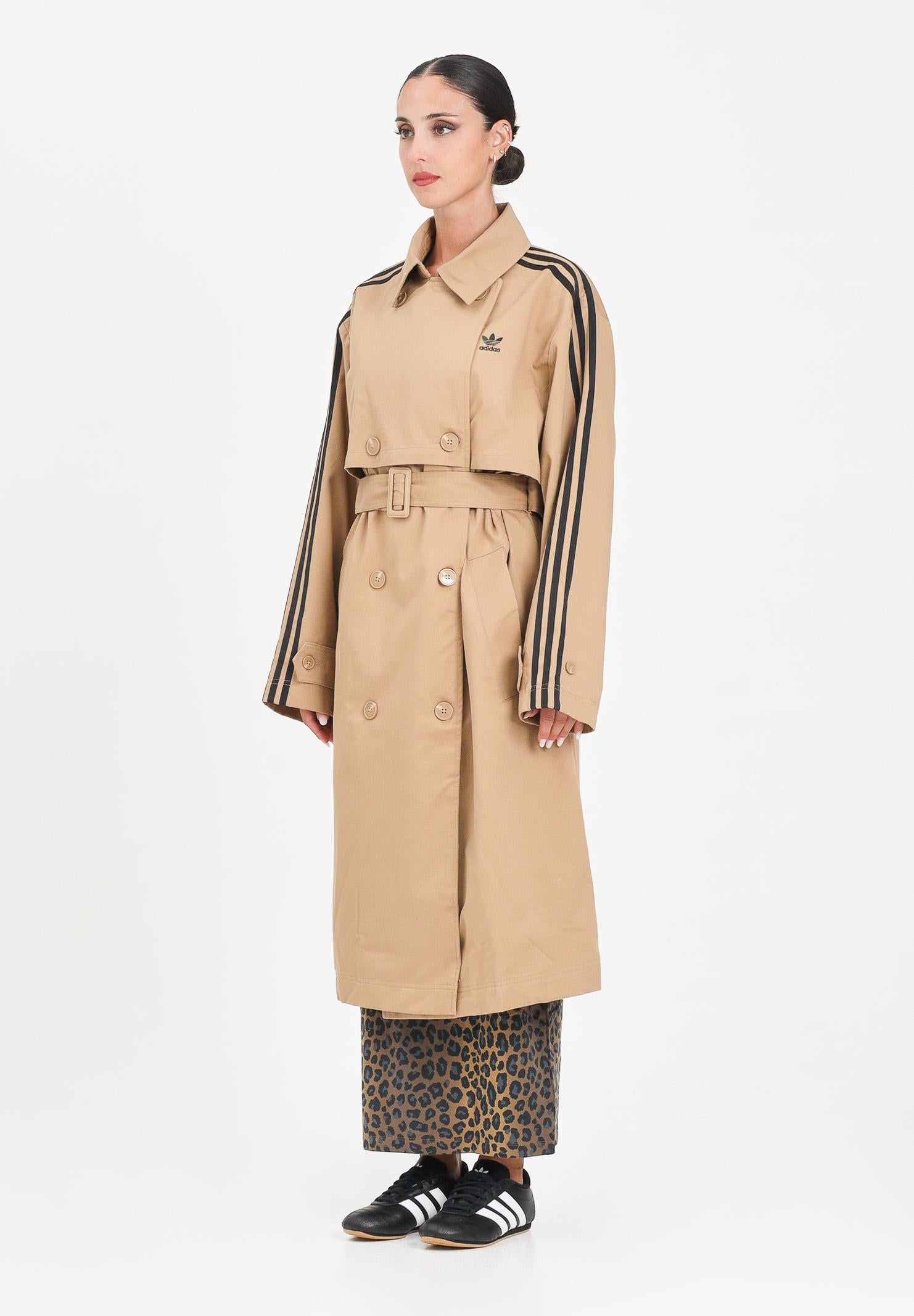 ADIDAS ORIGINALS Trench Adicolor beige da donna JW2663  ADIDAS ORIGINALS 
