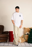NEW ERA Pantalone New York Yankees MLB Chino beige per uomo e donna 60684326 . NEW ERA 