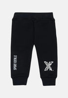 Pantalone nero da neonato con stampa logo DQ2547D003G DQ900 DSQUARED2 