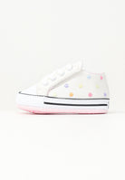 CONVERSE Scarpe da culla Chuck Taylor All Star Embroidered Polka Dots Easy On bianche da neonato A10768C  CONVERSE 
