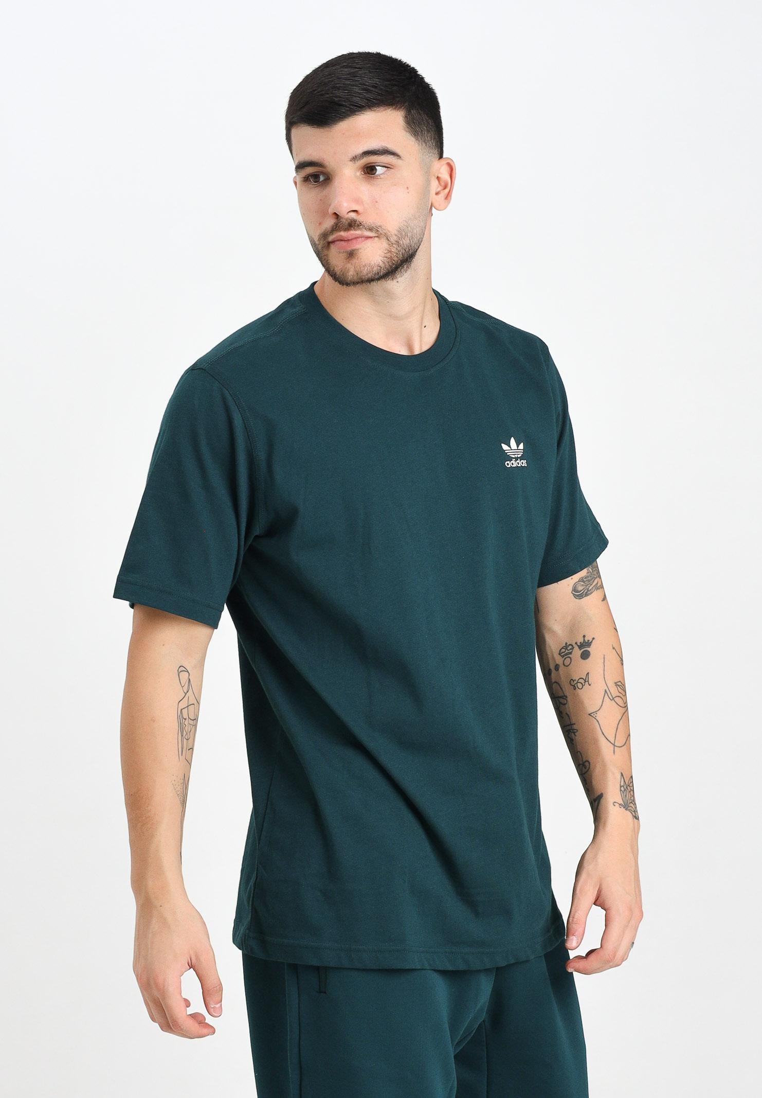 ADIDAS ORIGINALS T-shirt a manica corta Trefoil verde da uomo JZ3586  ADIDAS ORIGINALS 