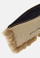 PINKO Pochette beige da donna in rafia con logo 106718A39Y HZ3Q PINKO 