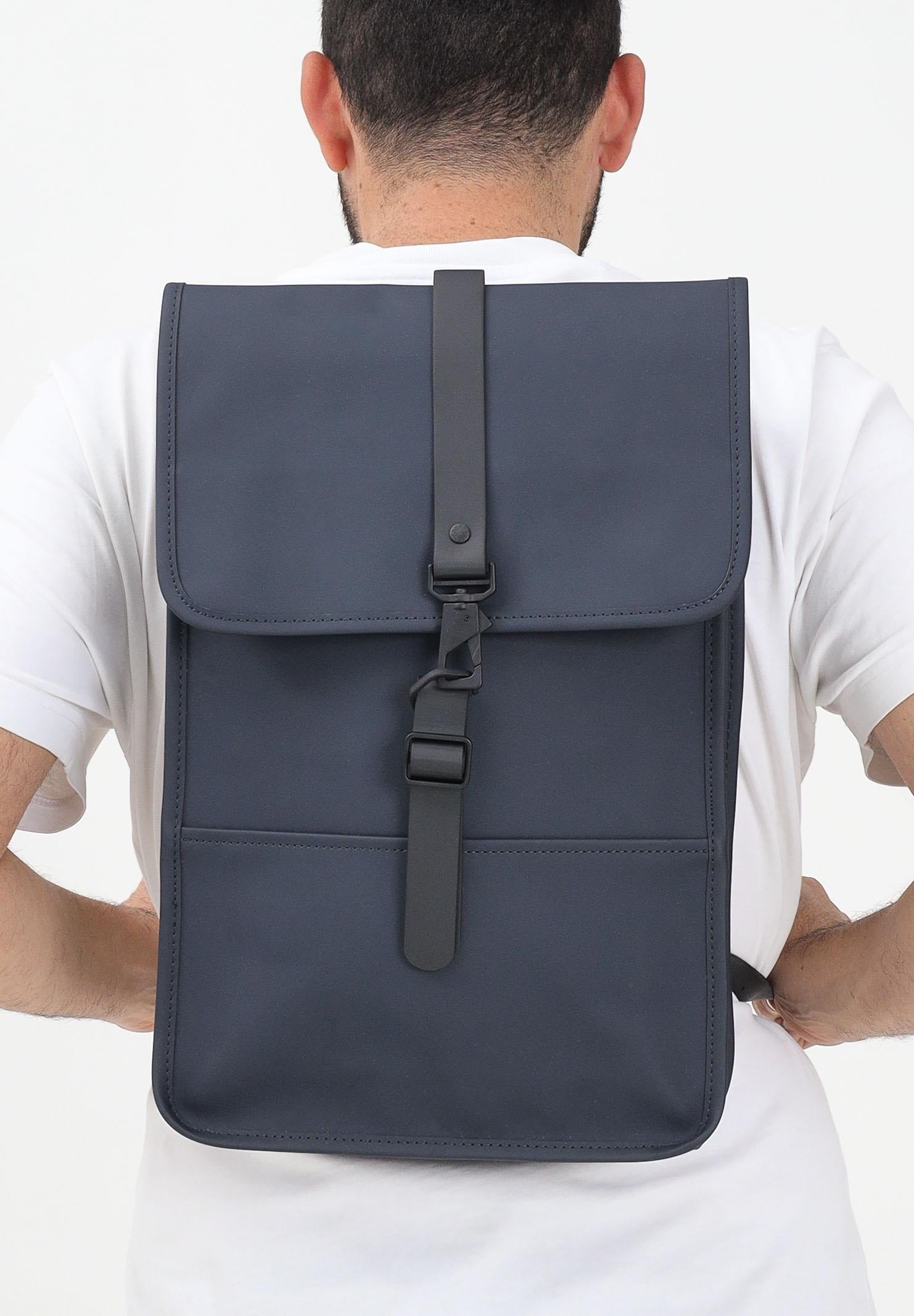 RAINS Zaino Puffed Backpack Mini blu per uomo e donna RA13020 NAV RAINS 