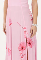 MAR DE MARGARITAS Abito midi Priscilla rosa da donna con stampa floreale MMABW01538 RO80 Mar de margaritas 