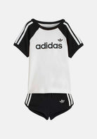 ADIDAS ORIGINALS Completino Sprinter bianco e nero da neonato KD1055 . ADIDAS ORIGINALS 
