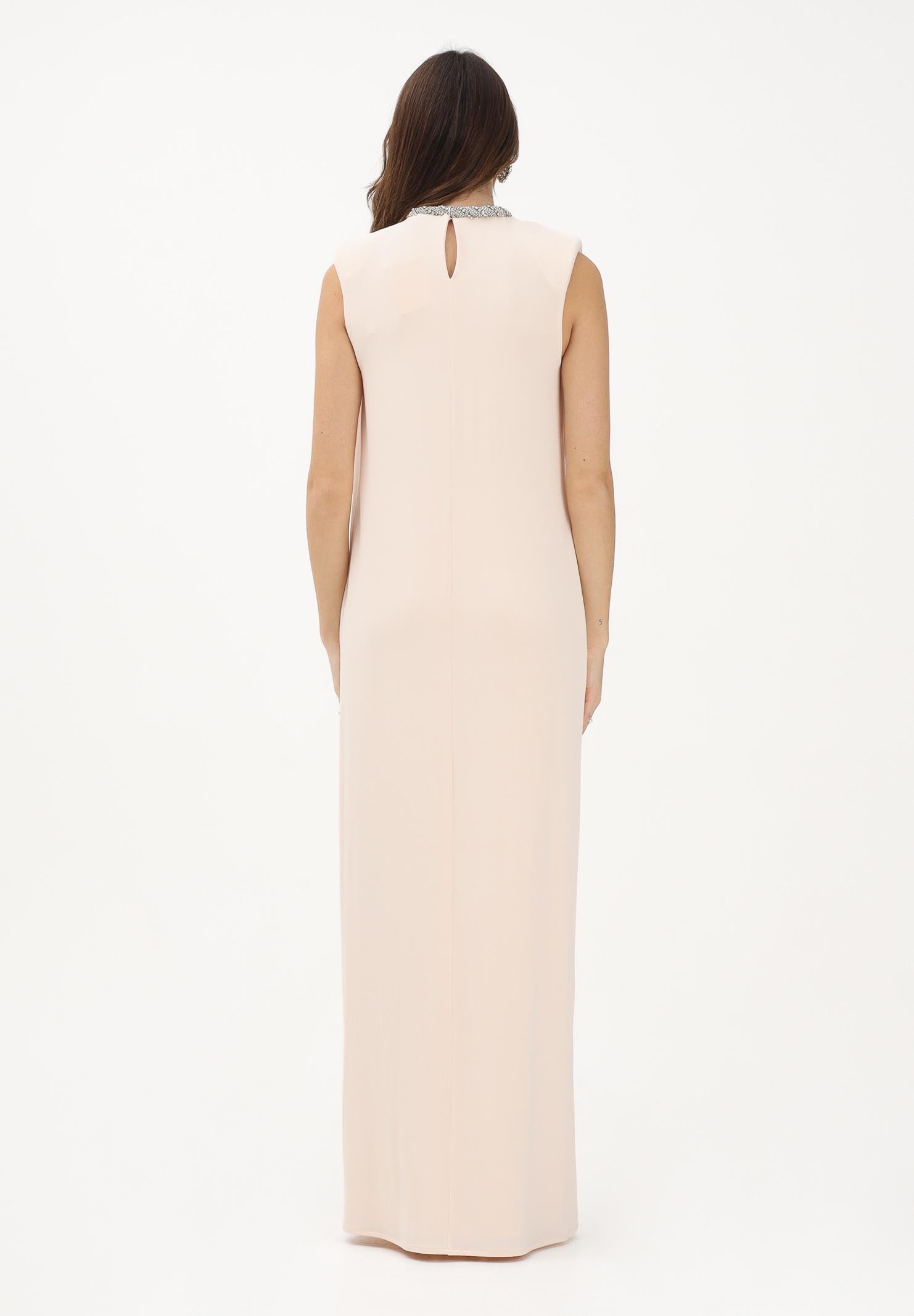 ELISABETTA FRANCHI Abito lungo burro da donna con girocollo gioiello AR83J62E2 FB6 ELISABETTA FRANCHI 