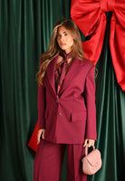 SIMONA CORSELLINI Giacca bordeaux da donna A25CPGI00701-C00011 V0741 SIMONA CORSELLINI 