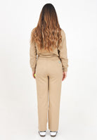 Pantalone sportivo beige per donna e bambina con patch logo F4BKJUFP131 BW016 BARROW 