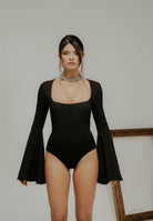 SANTAS Body manica lunga FIERTÉ nero da donna PV2607 NE SANTAS 