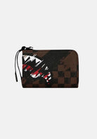 SPRAYGROUND Portafogli SMEARED GRUNGE WALLET marrone e nero per uomo e donna 910W8971NSZ . SPRAYGROUND 