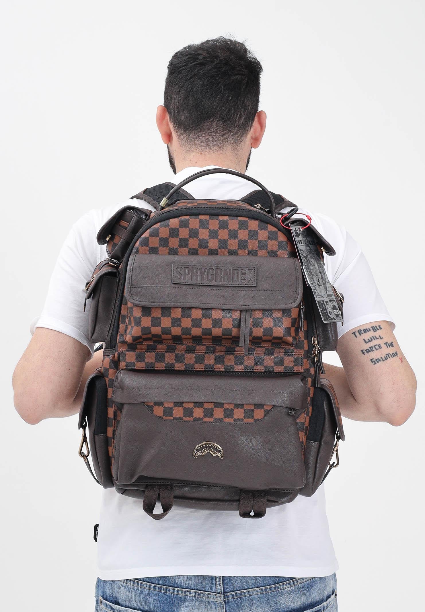 SPRAYGROUND Zaino Spec Ops Pixel Emboss marrone per uomo e donna 910B7406NSZ  SPRAYGROUND 