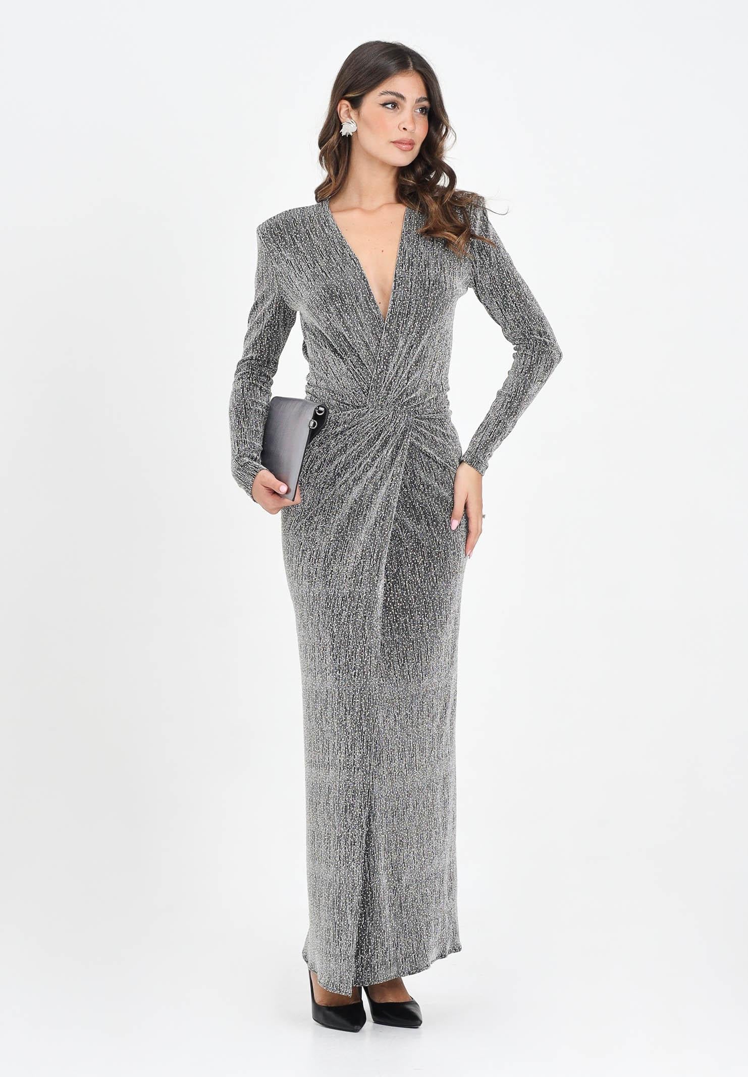 SIMONA CORSELLINI Abito lungo argento da donna A25CEAB10201-C00159 V0000 SIMONA CORSELLINI 