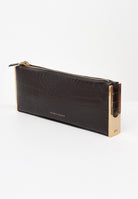 ELISABETTA FRANCHI Pochette marrone da donna con stampa cocco BS52A56E2 EA3 ELISABETTA FRANCHI 