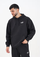 PUMA Felpa con cappuccio Essentials nera da uomo 689152 01 PUMA 