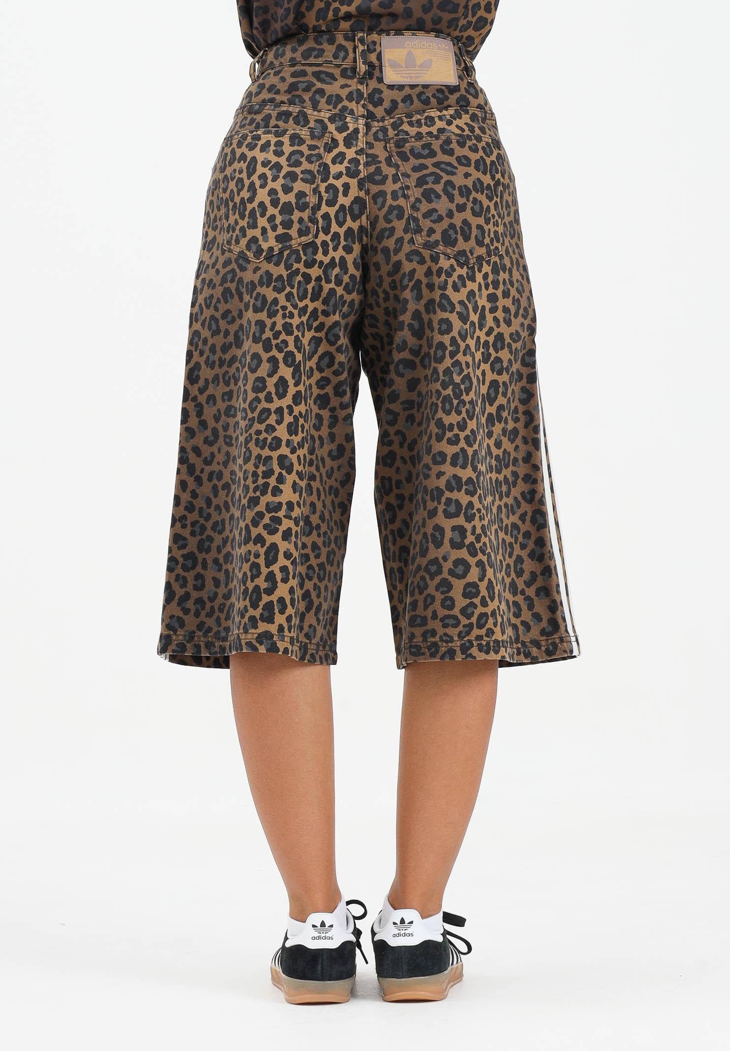 ADIDAS ORIGINALS Bermuda Leopard marrone da donna KA2676  ADIDAS ORIGINALS 