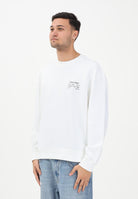 CALVIN KLEIN JEANS Felpa girocollo GRAPHIC bianca da uomo LV04RE254GYAF . CALVIN KLEIN JEANS 