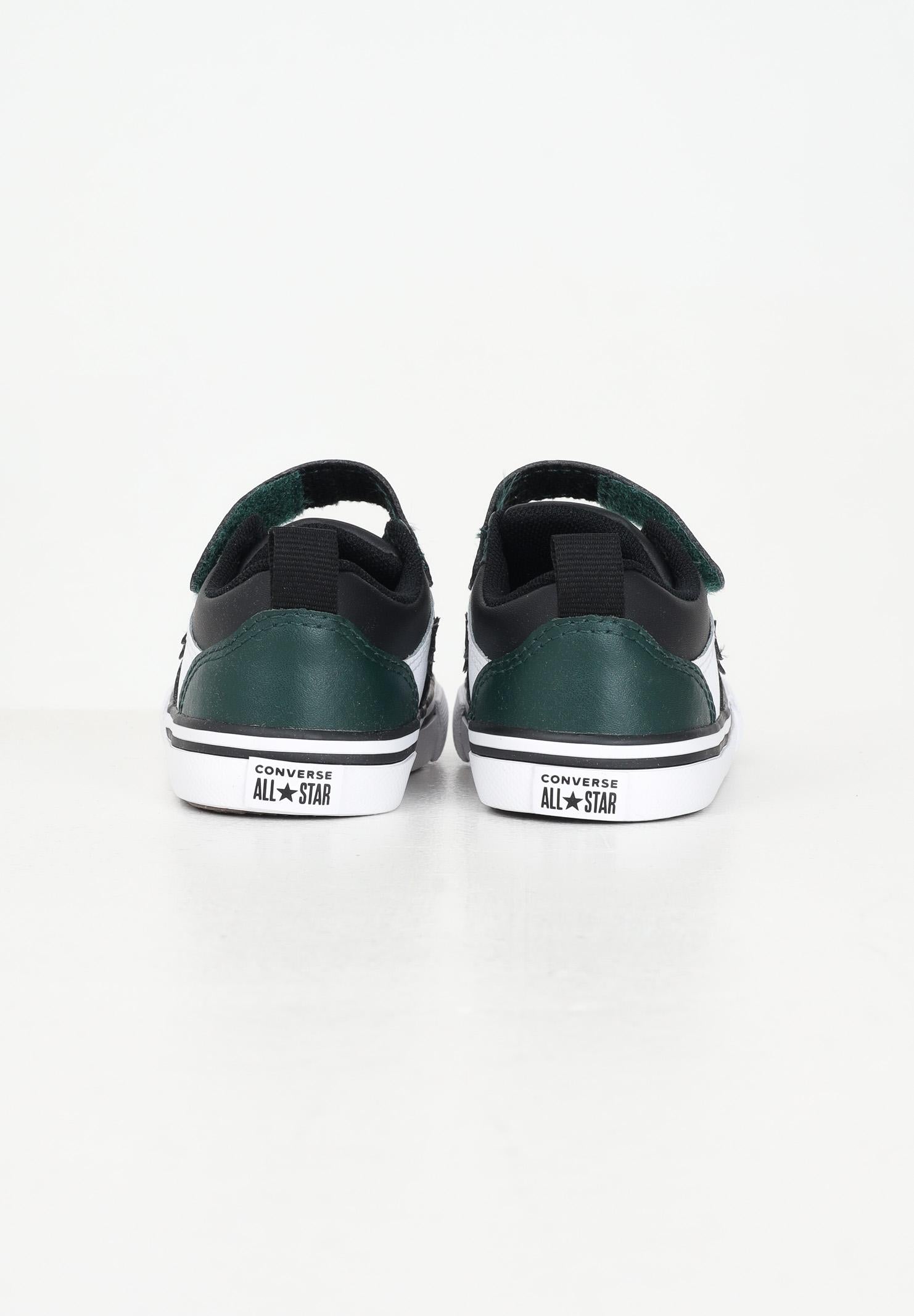 Sneakers Pro Blaze Easy-On bianche, nere e verdi da neonato A09333C . CONVERSE 