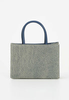 DIESEL Borsa DSL 3D in denim solarizzato da donna con logo istituzionale J02529P5499 H8457 DIESEL 